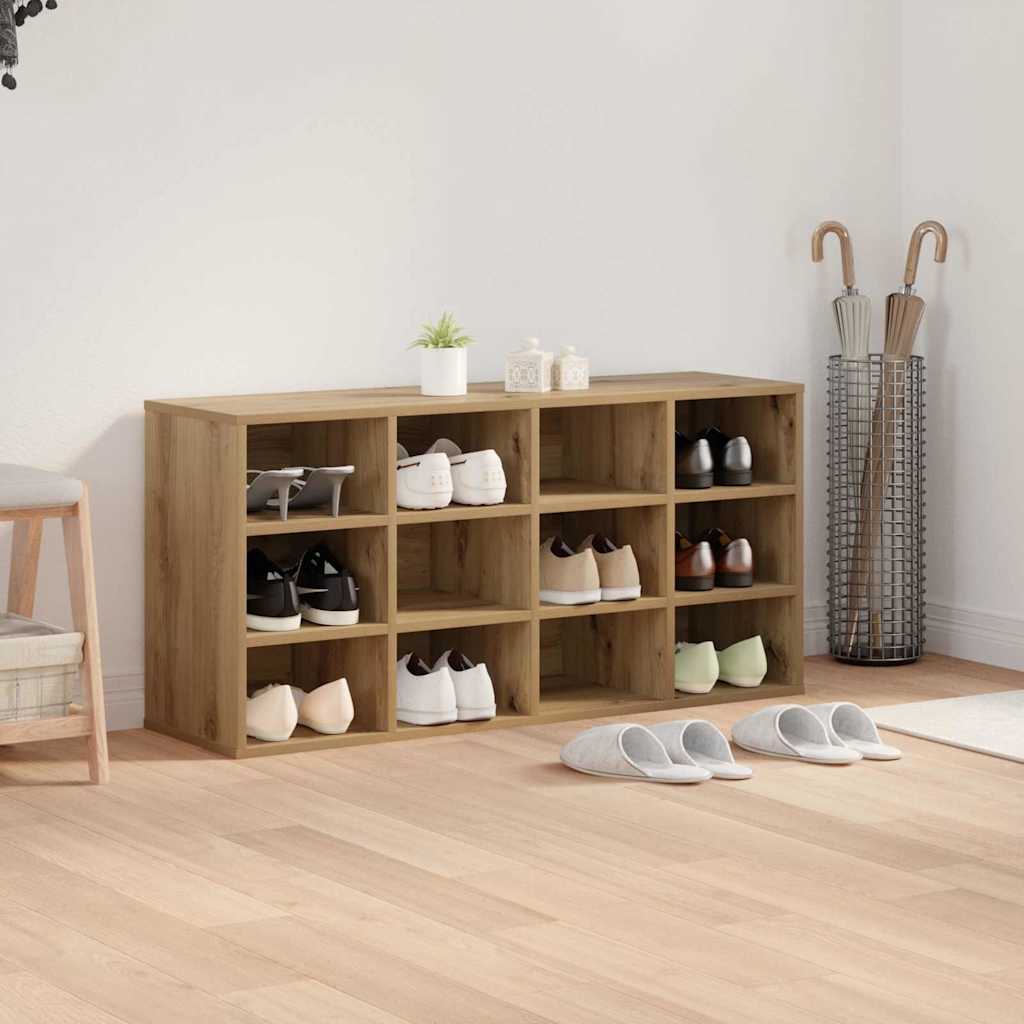 Schuhschrank Eiche handwerklich 103x30x51 cm Holzwerkstoff