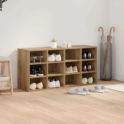 Schuhschrank Eiche handwerklich 103x30x51 cm Holzwerkstoff