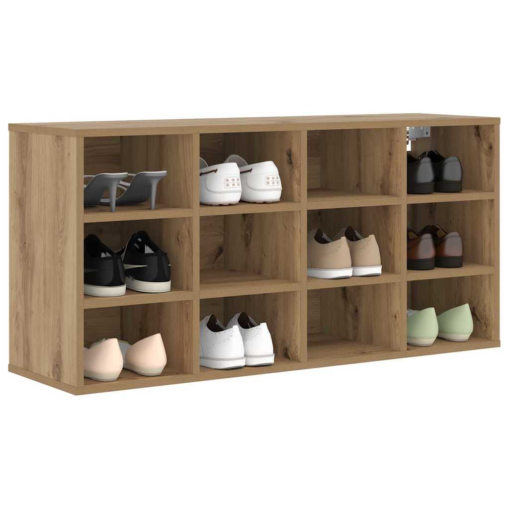 Schuhschrank Eiche handwerklich 103x30x51 cm Holzwerkstoff