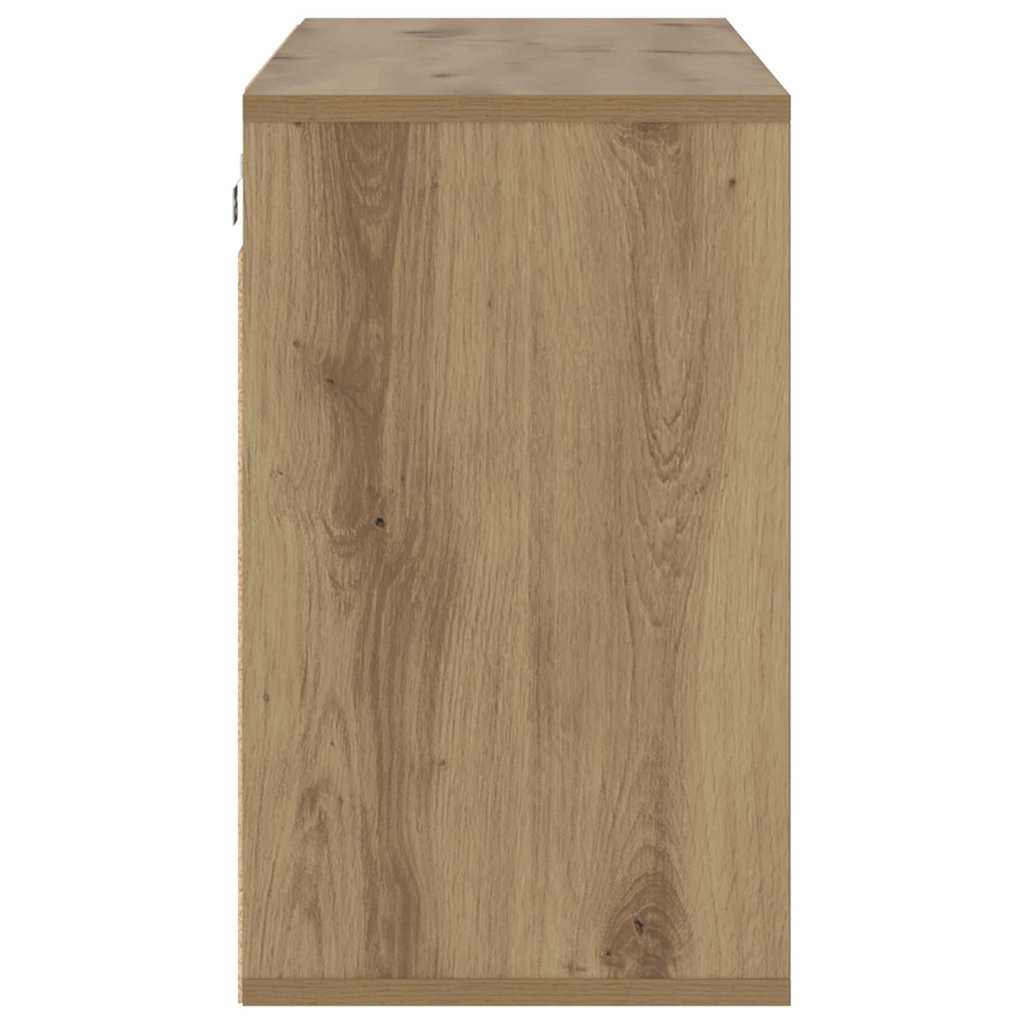 Schuhschrank Eiche handwerklich 103x30x51 cm Holzwerkstoff