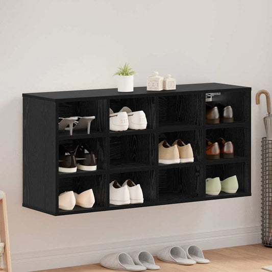 Schuhschrank Schwarze Eiche 103 x 30 x 51 cm Holzwerkstoff