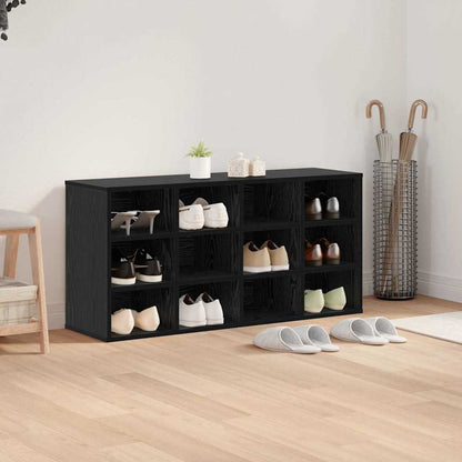 Schuhschrank Schwarze Eiche 103 x 30 x 51 cm Holzwerkstoff