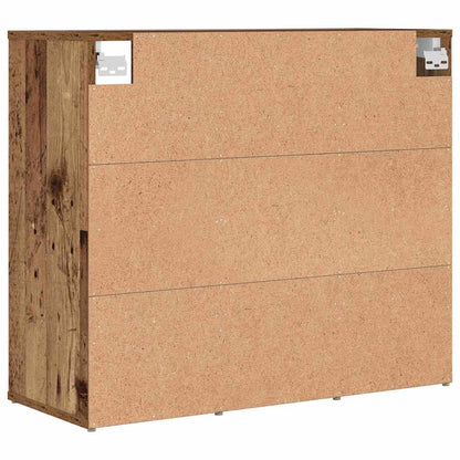 Schuhschrank mit Regal Altholz 77,5 x 30 x 67 cm Holzwerkstoff