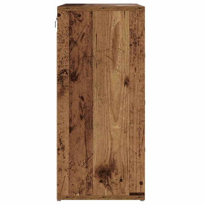 Schuhschrank mit Regal Altholz 77,5 x 30 x 67 cm Holzwerkstoff