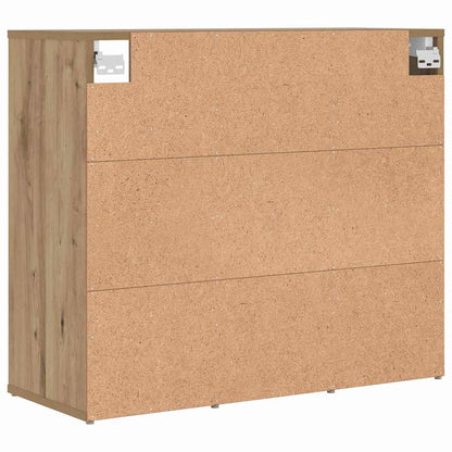 Schuhschrank Eiche handwerklich 77,5 x 30 x 67 cm Holzwerkstoff