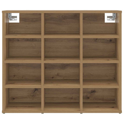 Schuhschrank Eiche handwerklich 77,5 x 30 x 67 cm Holzwerkstoff