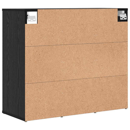 Schuhschrank Schwarze Eiche 77,5 x 30 x 67 cm Holzwerkstoff