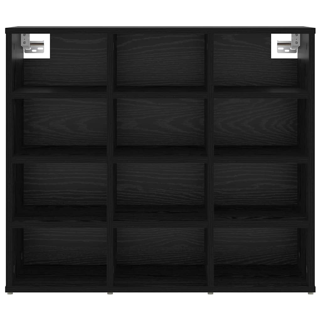 Schuhschrank Schwarze Eiche 77,5 x 30 x 67 cm Holzwerkstoff