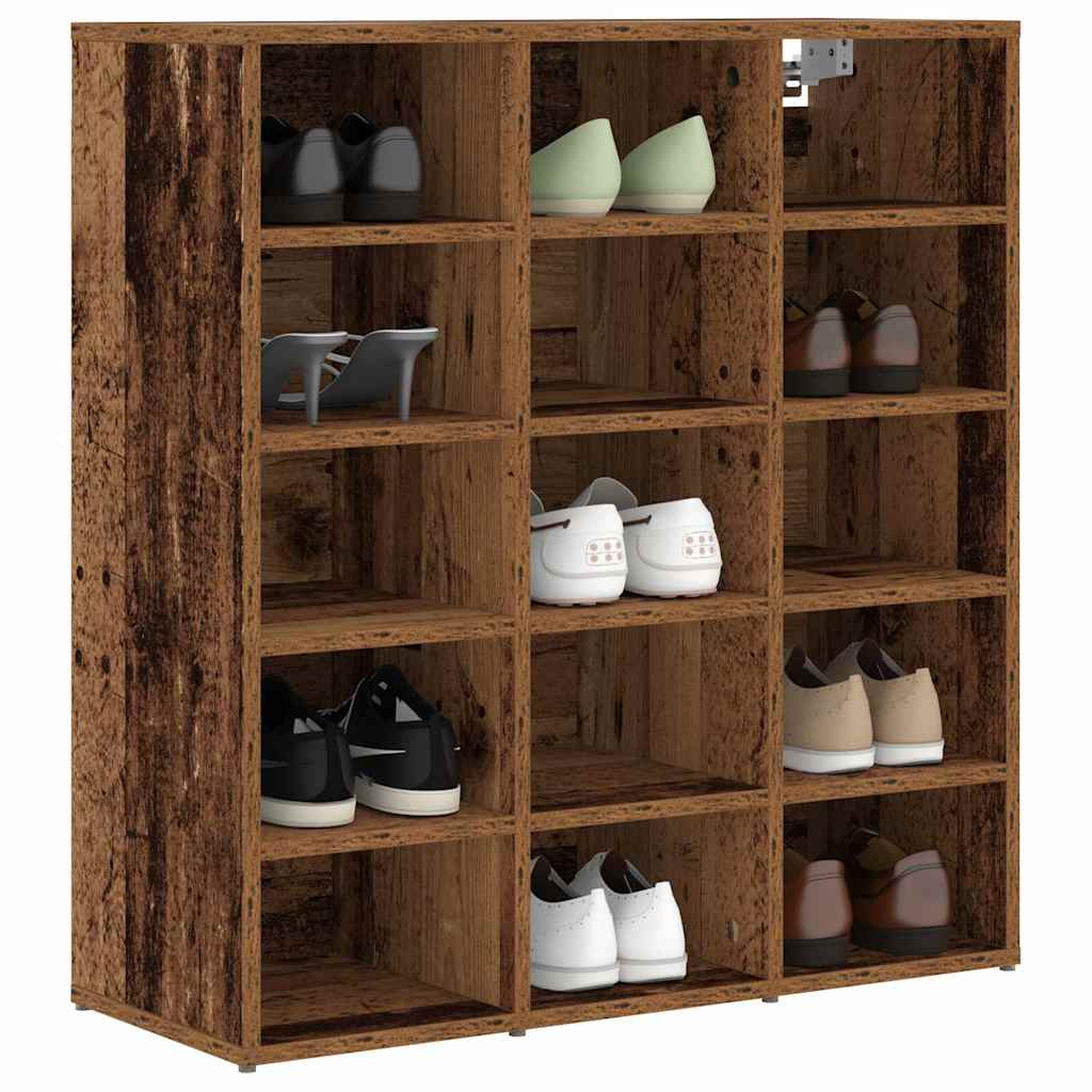 Schuhschrank Altholz 77,5 x 30 x 83,5 cm Holzwerkstoff