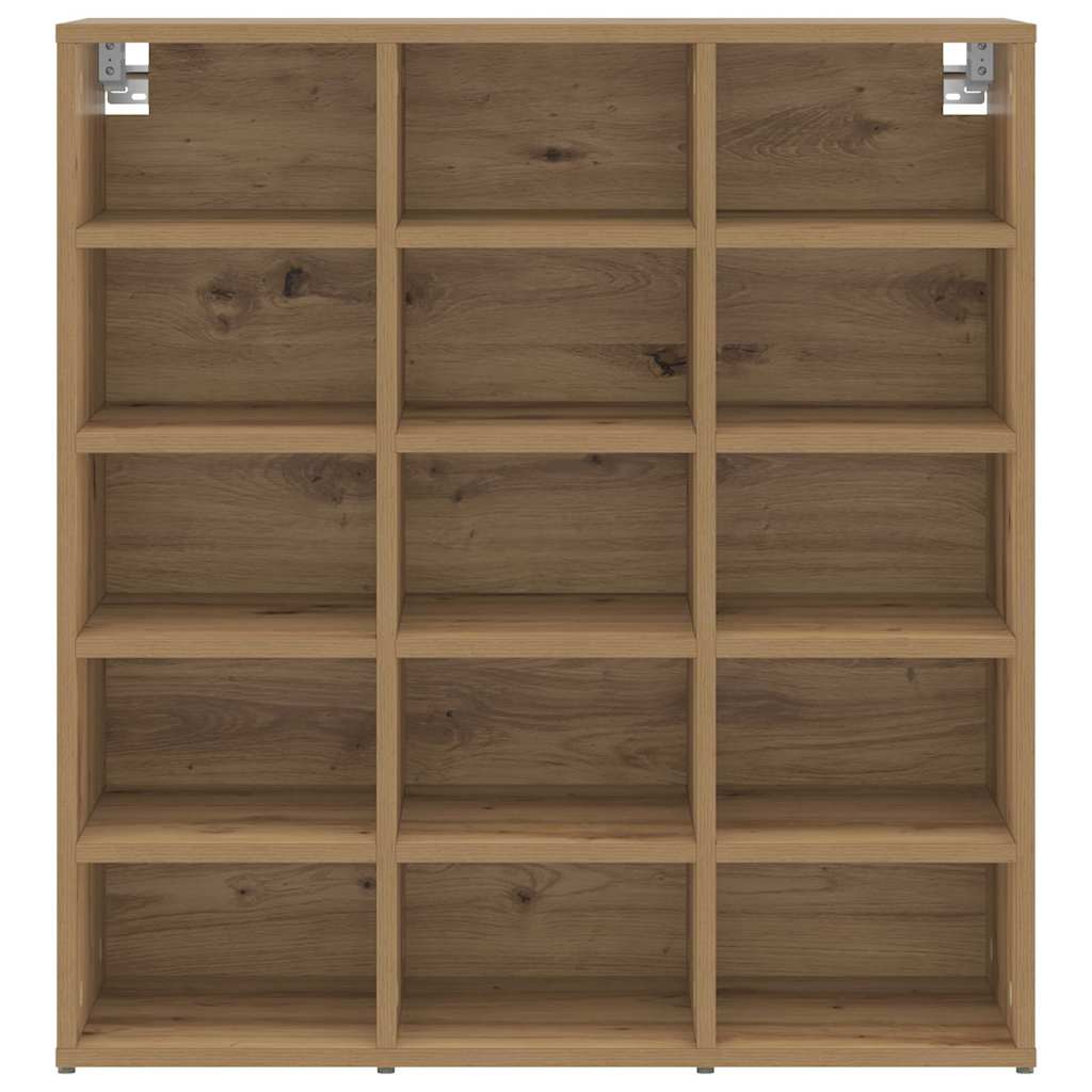 Schuhschrank mit Regal Eiche handwerklich 77,5 x 30 x 83,5 cm