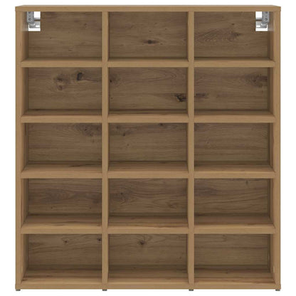 Schuhschrank mit Regal Eiche handwerklich 77,5 x 30 x 83,5 cm