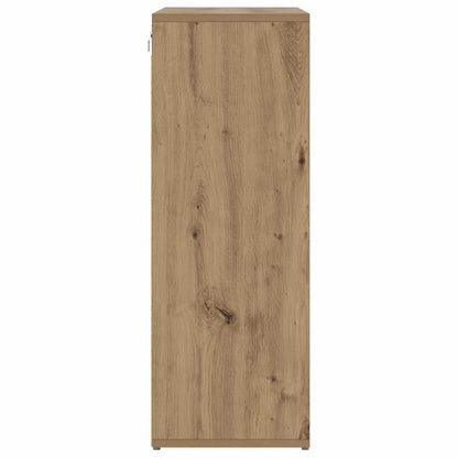 Schuhschrank mit Regal Eiche handwerklich 77,5 x 30 x 83,5 cm