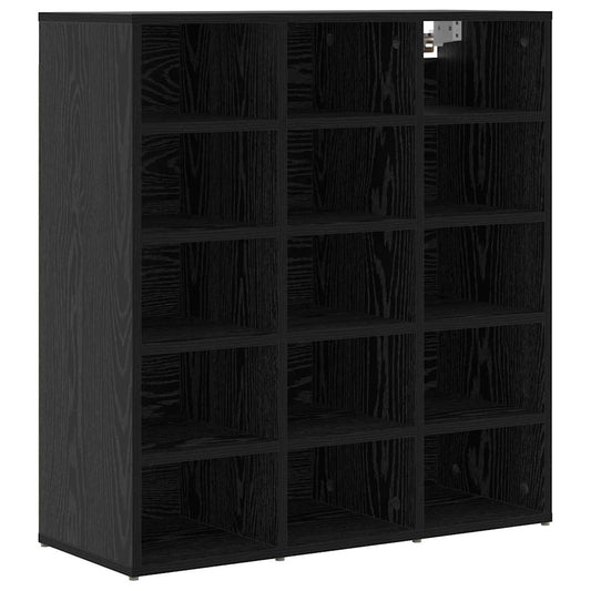 Schuhschrank Schwarze Eiche 77,5 x 30 x 83,5 cm Holzwerkstoff