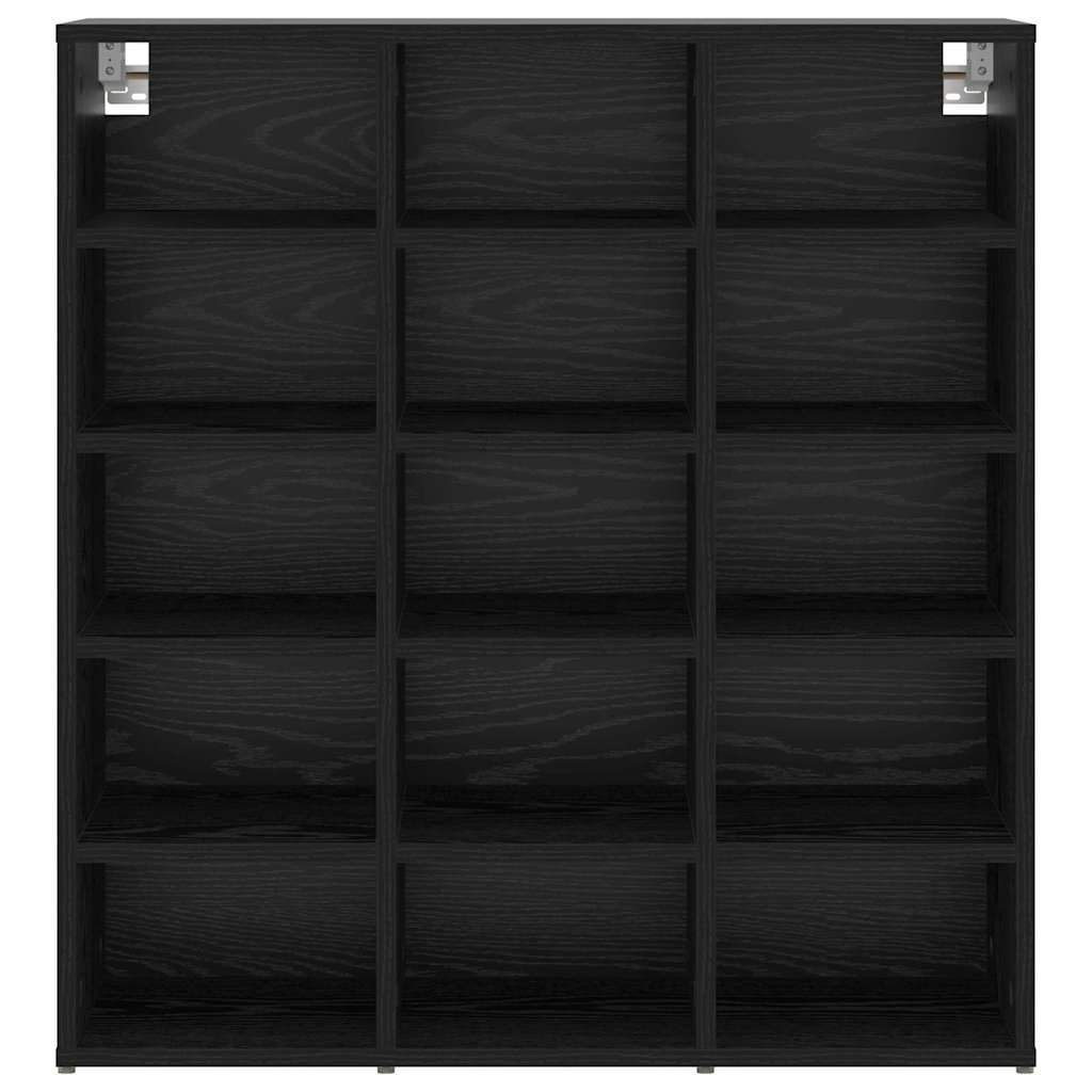 Schuhschrank Schwarze Eiche 77,5 x 30 x 83,5 cm Holzwerkstoff