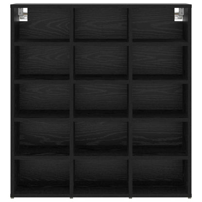 Schuhschrank Schwarze Eiche 77,5 x 30 x 83,5 cm Holzwerkstoff