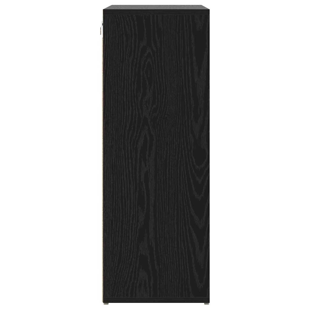 Schuhschrank Schwarze Eiche 77,5 x 30 x 83,5 cm Holzwerkstoff