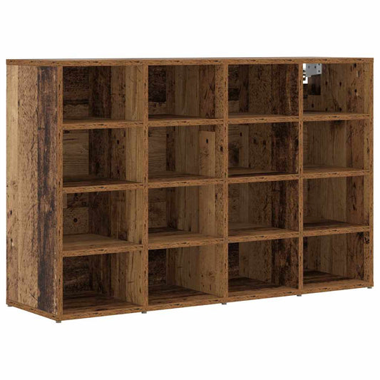 Schuhschrank mit Regal Altholz 103x30x51 cm Holzwerkstoff