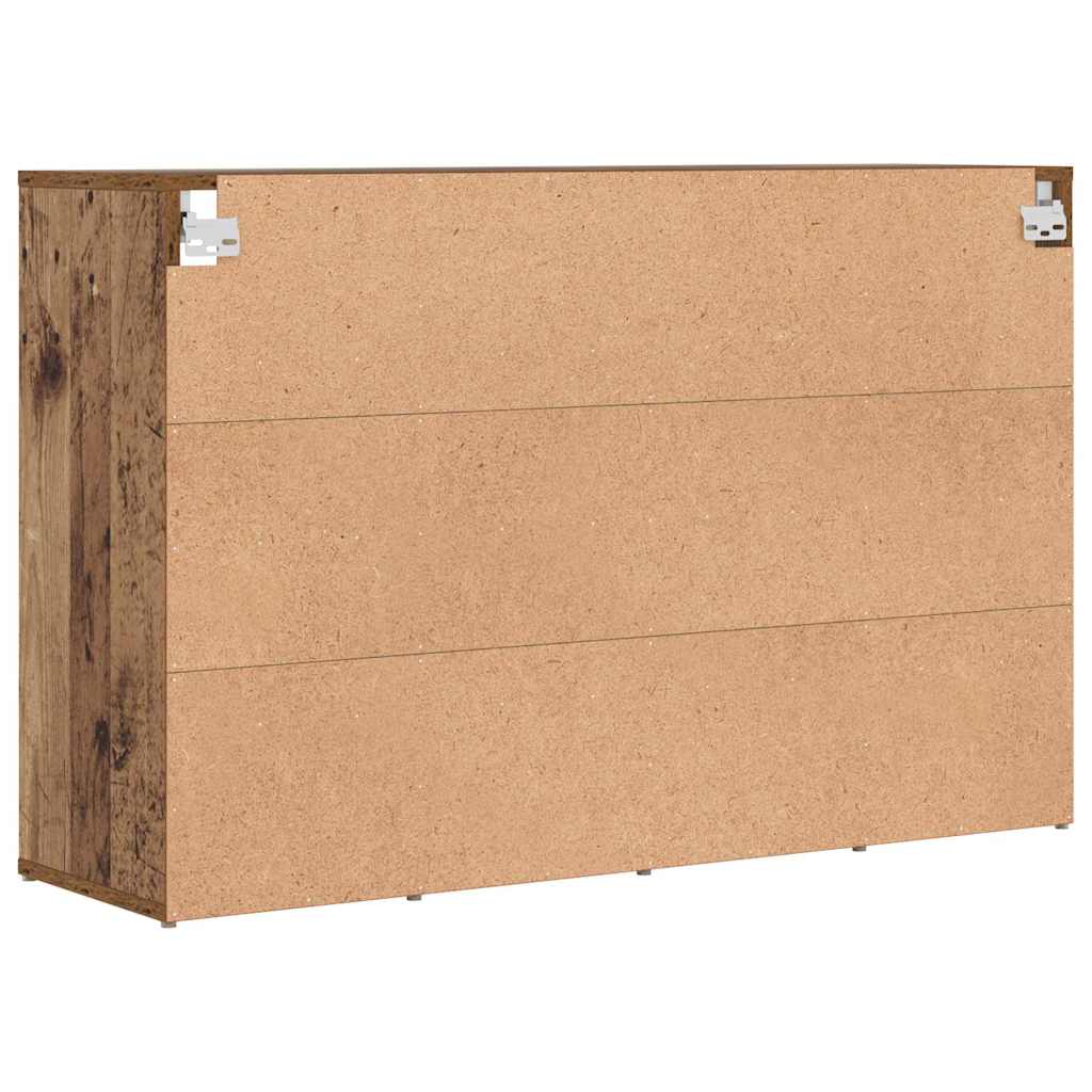 Schuhschrank mit Regal Altholz 103x30x51 cm Holzwerkstoff