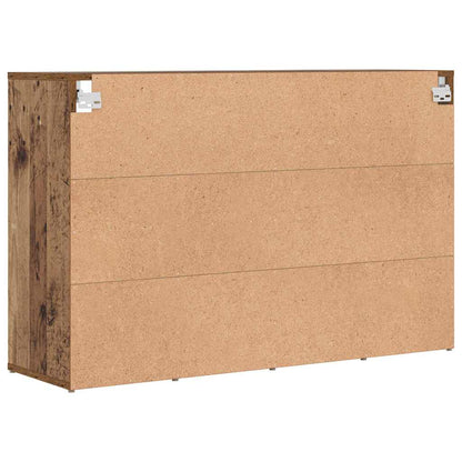 Schuhschrank mit Regal Altholz 103x30x51 cm Holzwerkstoff