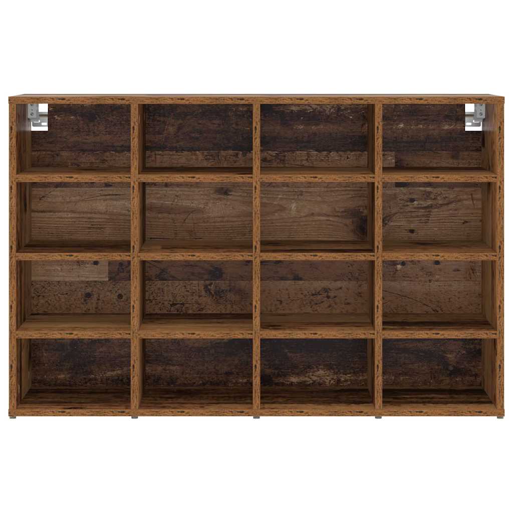 Schuhschrank mit Regal Altholz 103x30x51 cm Holzwerkstoff