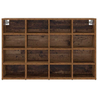 Schuhschrank mit Regal Altholz 103x30x51 cm Holzwerkstoff