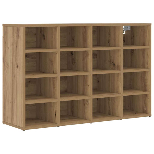 Schuhschrank Eiche handwerklich 103 x 30 x 67 cm Holzwerkstoff