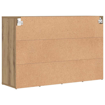 Schuhschrank Eiche handwerklich 103 x 30 x 67 cm Holzwerkstoff