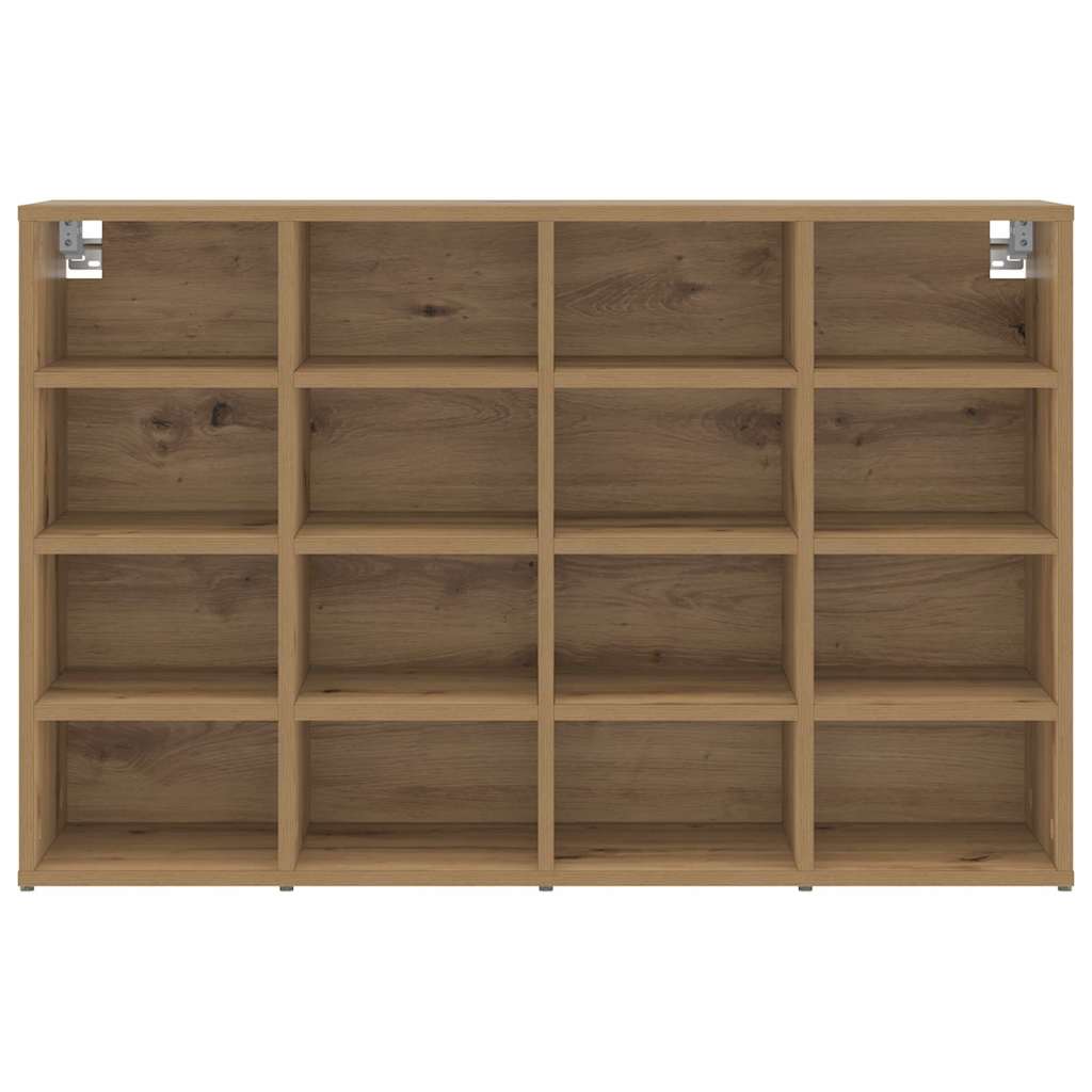 Schuhschrank Eiche handwerklich 103 x 30 x 67 cm Holzwerkstoff