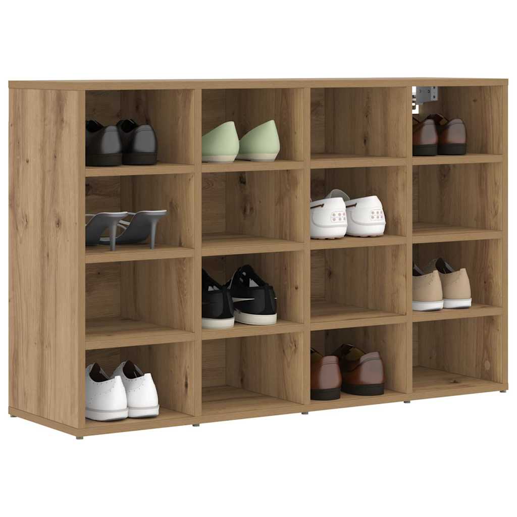 Schuhschrank Eiche handwerklich 103 x 30 x 67 cm Holzwerkstoff