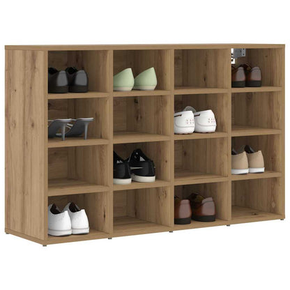 Schuhschrank Eiche handwerklich 103 x 30 x 67 cm Holzwerkstoff