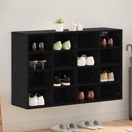 Schuhschrank Schwarze Eiche 103 x 30 x 67 cm Holzwerkstoff