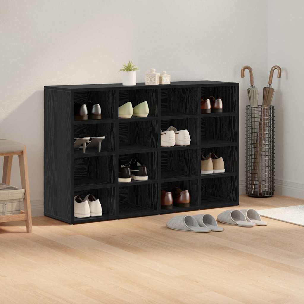 Schuhschrank Schwarze Eiche 103 x 30 x 67 cm Holzwerkstoff