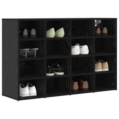 Schuhschrank Schwarze Eiche 103 x 30 x 67 cm Holzwerkstoff