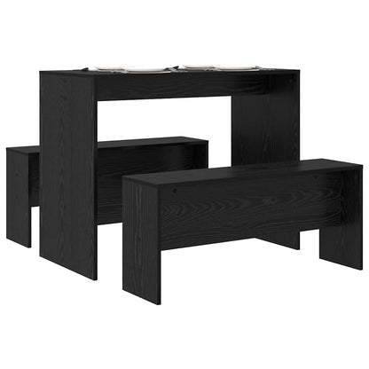 Essgruppe 2 pcs Schwarze Eiche 97 x 47 x 75 cm Holzwerkstoff