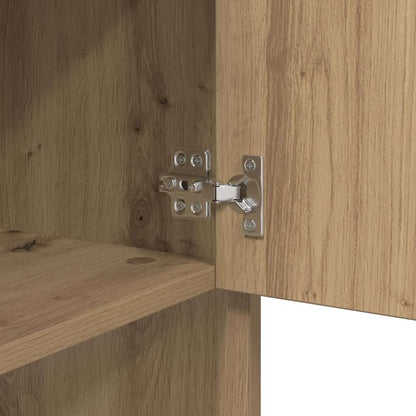 Sideboard Eiche handwerklich 97 x 29 x 75 cm Holzwerkstoff