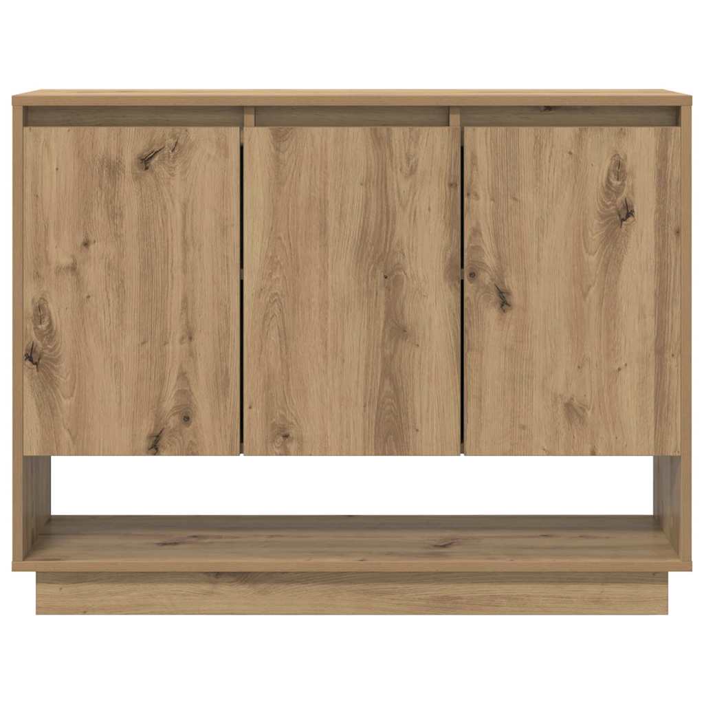 Sideboard Eiche handwerklich 97 x 29 x 75 cm Holzwerkstoff