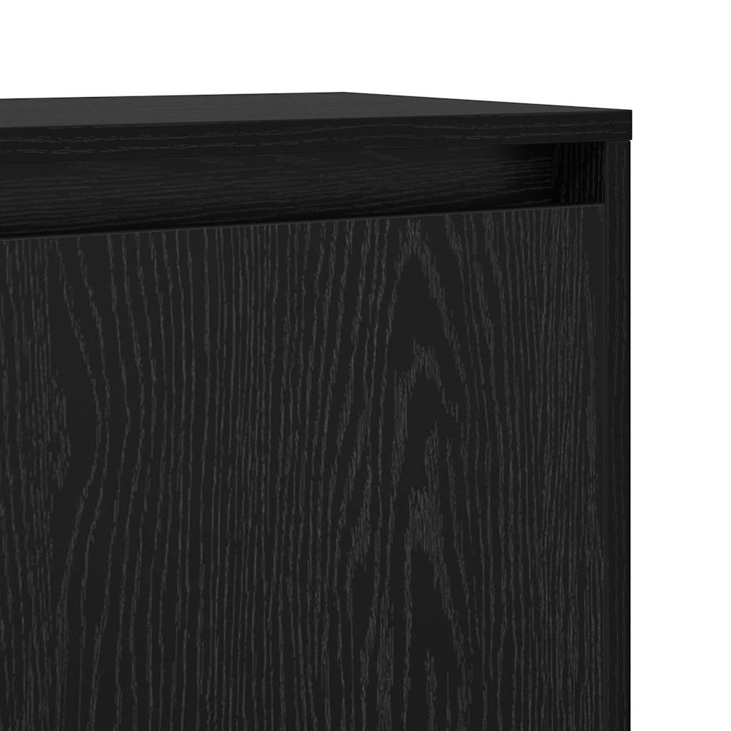 Sideboard Schwarze Eiche 97 x 29 x 75 cm Holzwerkstoff