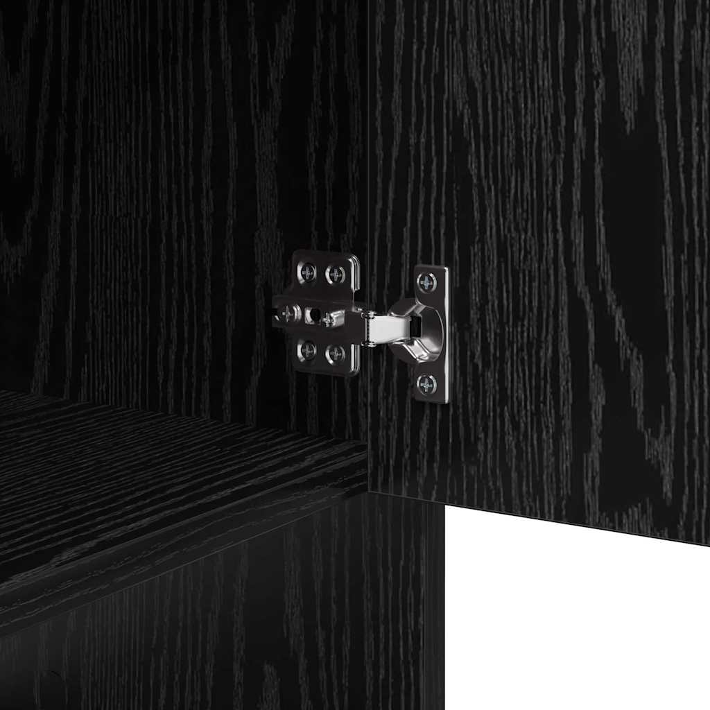 Sideboard Schwarze Eiche 97 x 29 x 75 cm Holzwerkstoff