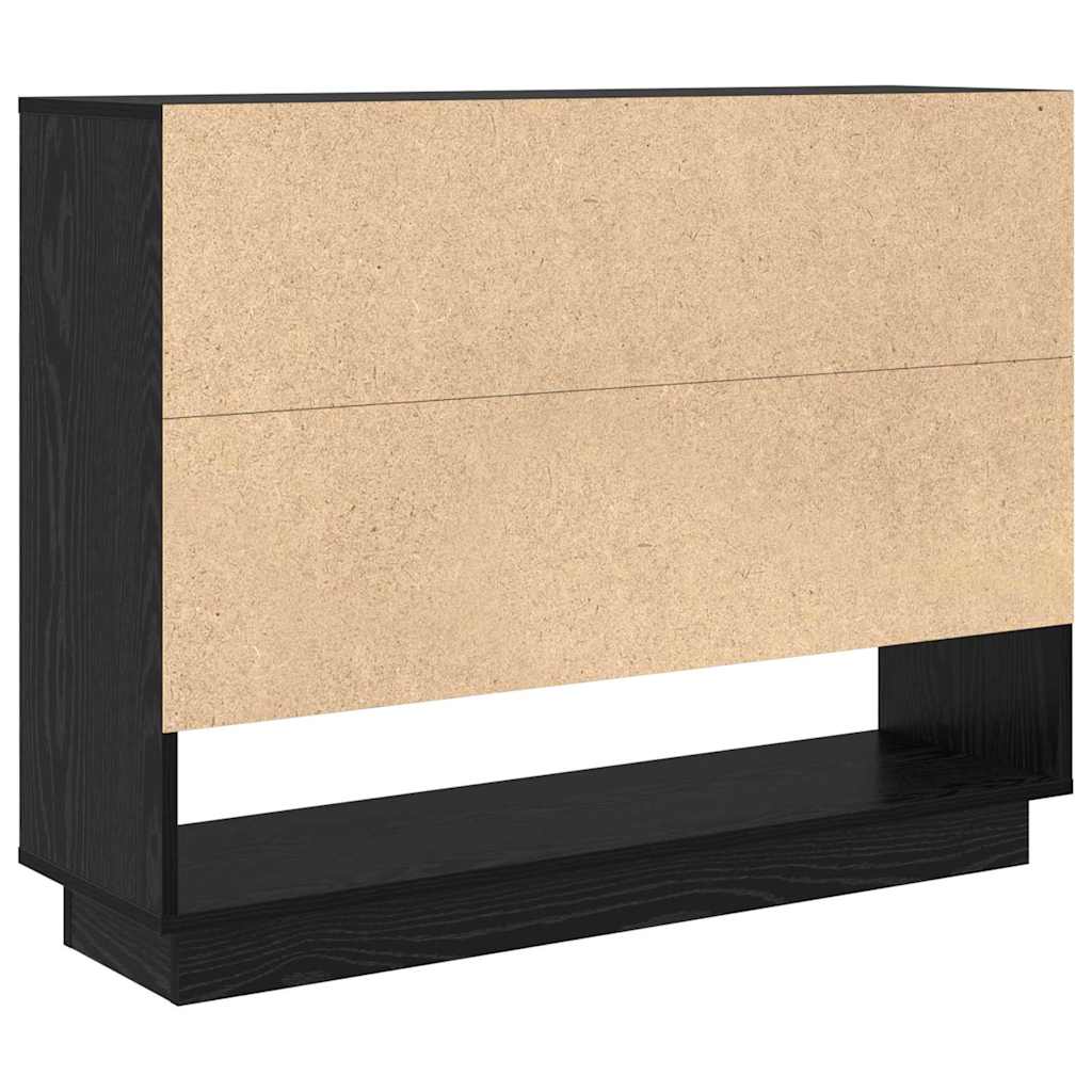 Sideboard Schwarze Eiche 97 x 29 x 75 cm Holzwerkstoff