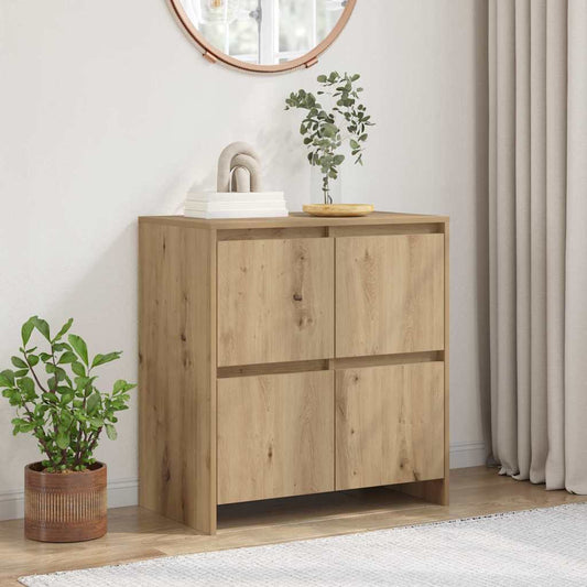 Sideboard Eiche handwerklich 70 x 41 x 75 cm Holzwerkstoff