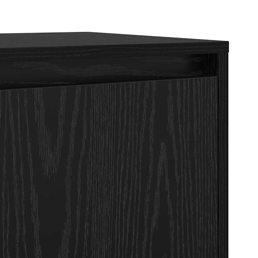 Sideboard Schwarze Eiche 70 x 41 x 75 cm Holzwerkstoff