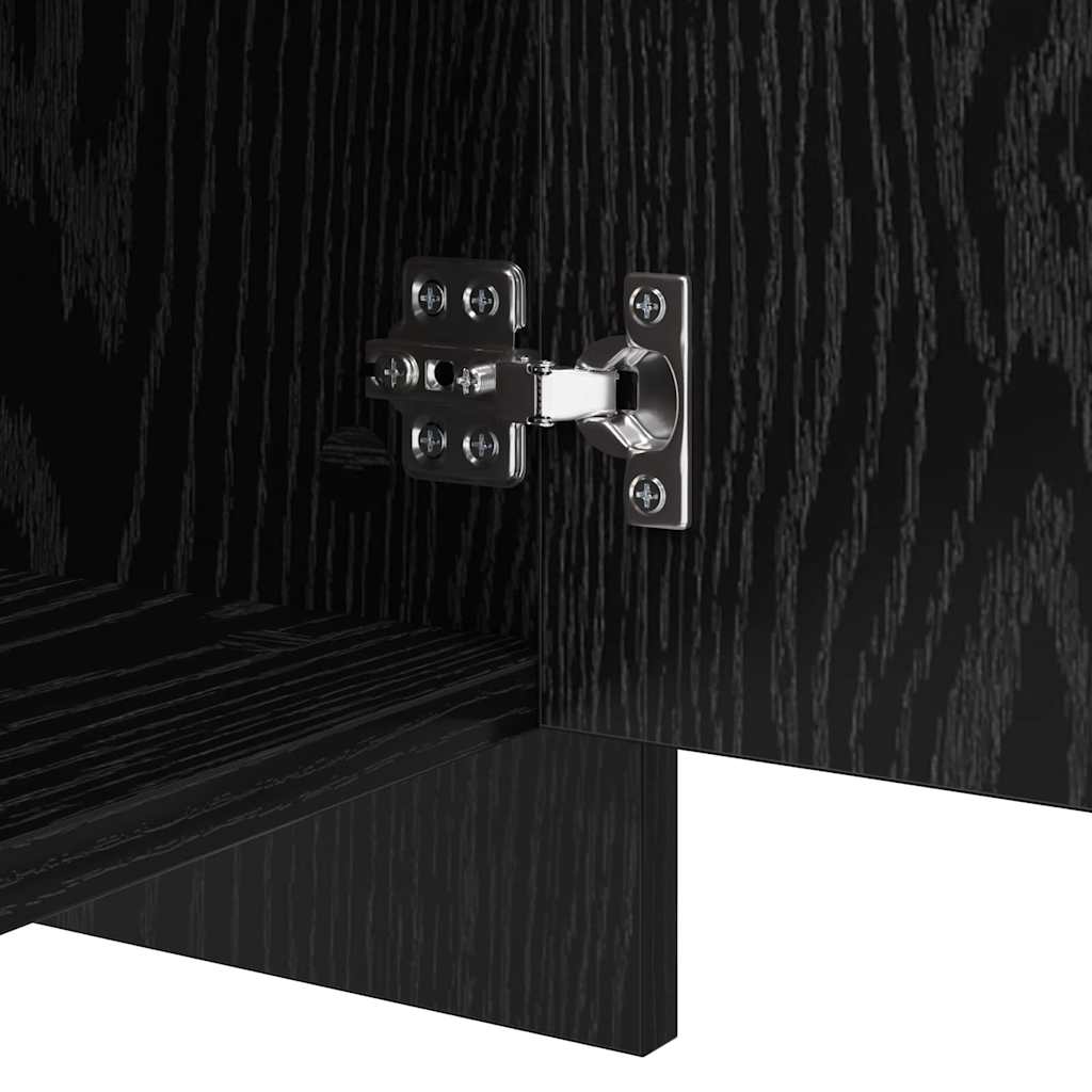 Sideboard Schwarze Eiche 70 x 41 x 75 cm Holzwerkstoff