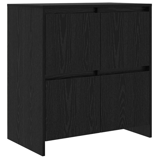 Sideboard Schwarze Eiche 70 x 41 x 75 cm Holzwerkstoff