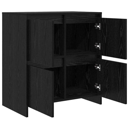 Sideboard Schwarze Eiche 70 x 41 x 75 cm Holzwerkstoff