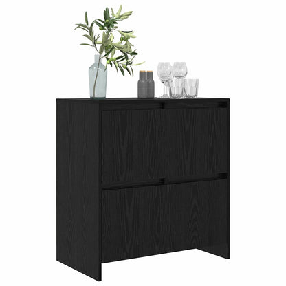 Sideboard Schwarze Eiche 70 x 41 x 75 cm Holzwerkstoff