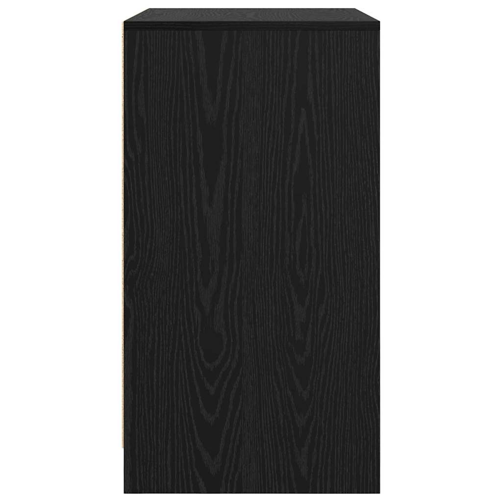 Sideboard Schwarze Eiche 70 x 41 x 75 cm Holzwerkstoff
