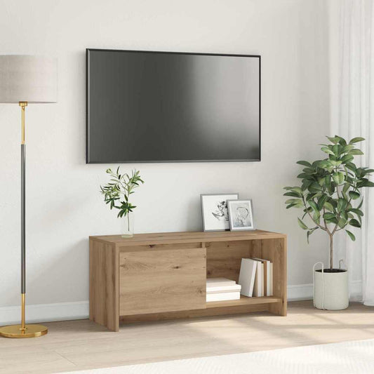 TV-Ständer Eiche handwerklich 90 x 35 x 40 cm Holzwerkstoff