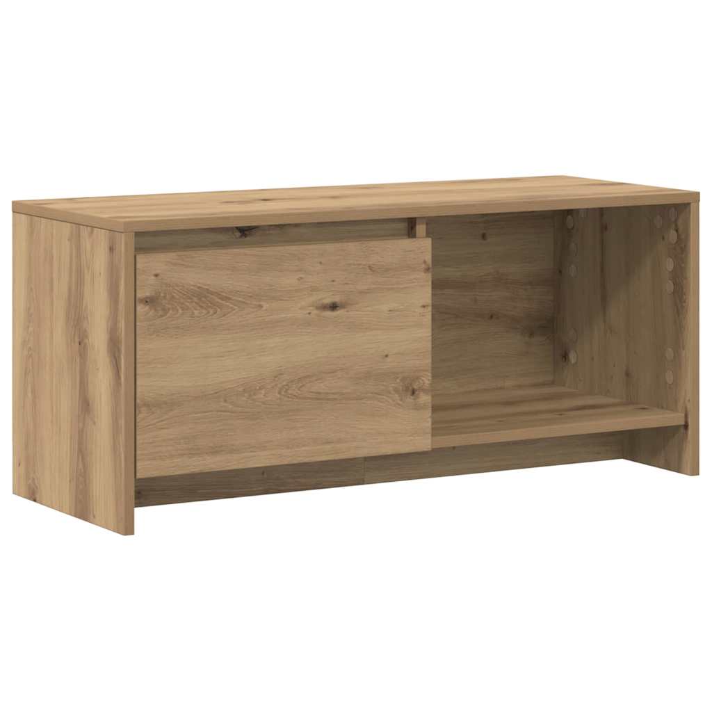 TV-Ständer Eiche handwerklich 90 x 35 x 40 cm Holzwerkstoff