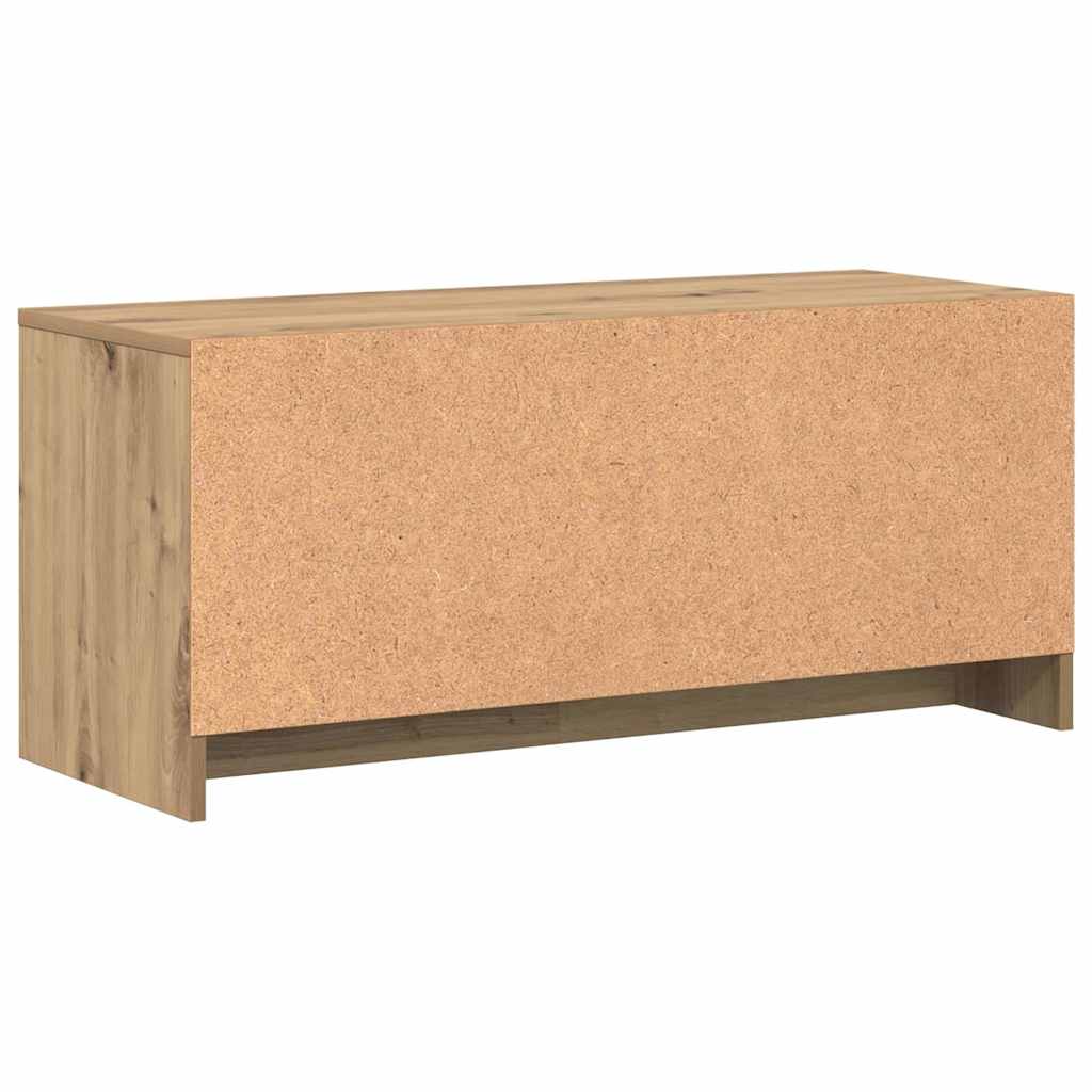 TV-Ständer Eiche handwerklich 90 x 35 x 40 cm Holzwerkstoff
