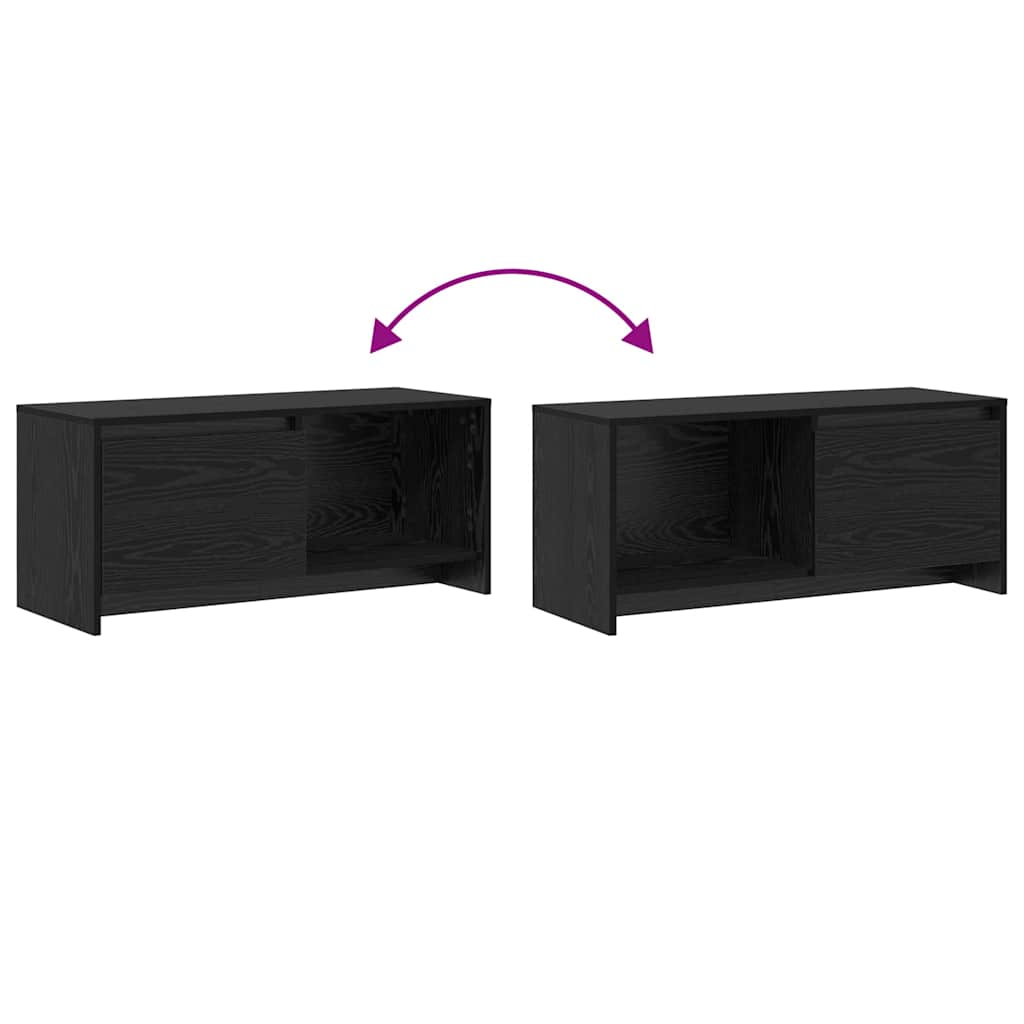 TV-Ständer Schwarze Eiche 90 x 35 x 40 cm Holzwerkstoff